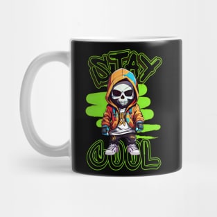 Street Art Fusion Rocking the Stylish Skull Hip Hop Graffiti Streetwear Mug